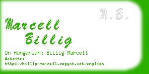 marcell billig business card